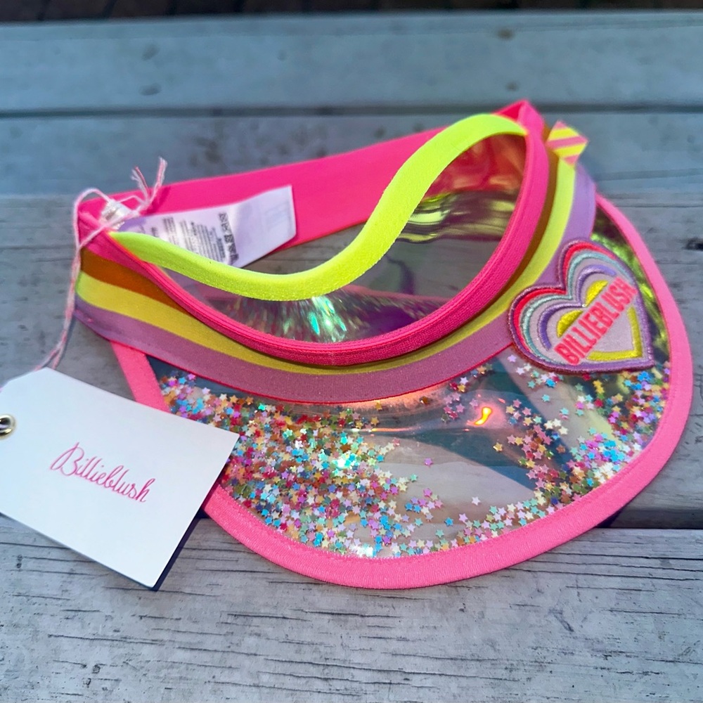 BILLIEBLUSH
Neon Glitter Visor Hat